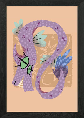 Ogopogo Cryptid Kunst Gerahmtes Wandbild Poster Leinwanddruck Bild