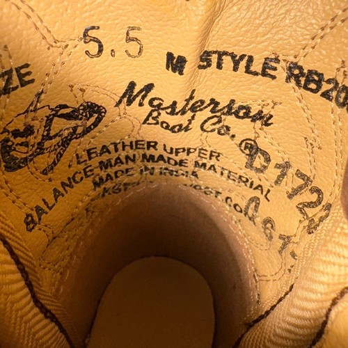 Masterson Leder Kleinkind Braun Western Cowboystiefel Größe 5,5 - Bild 4 von 6