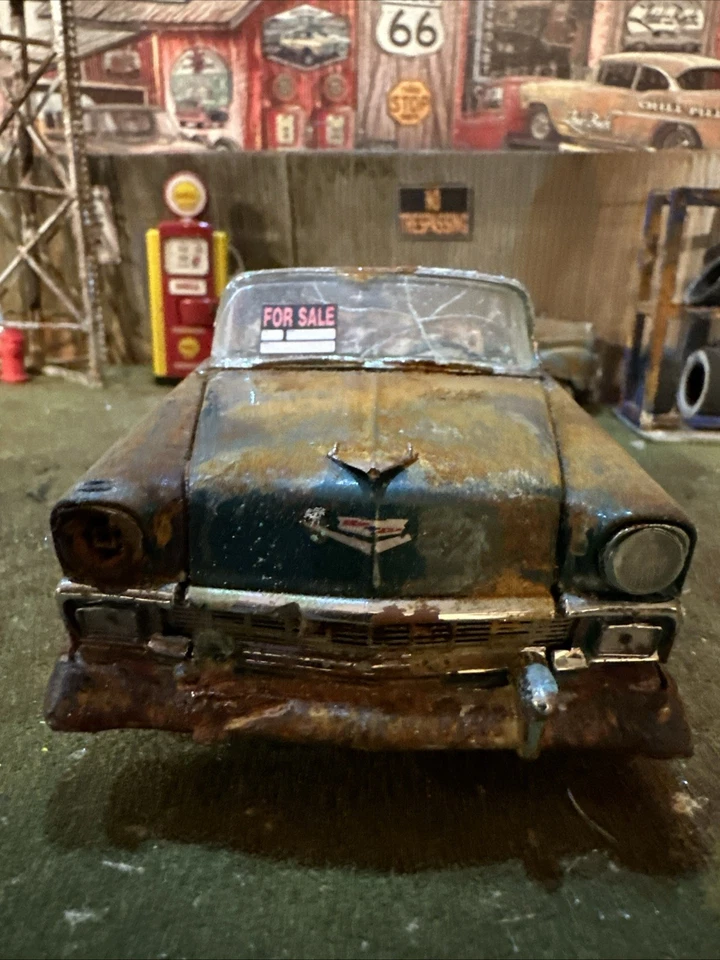 1956 Chevrolet Convertible - Barn Find Cars - 1:24 DIECAST - Franklin Mint - Image 2 of 4