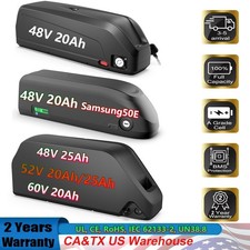 Lithium E-bike Battery 48V 52V 60V 20Ah Bicycle Rechargeable Battery 2000W Motor
