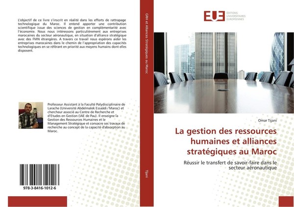 La Gestion Des Ressources Humaines Et Alliances StratéGiques Au Maroc Omar Tijan-image