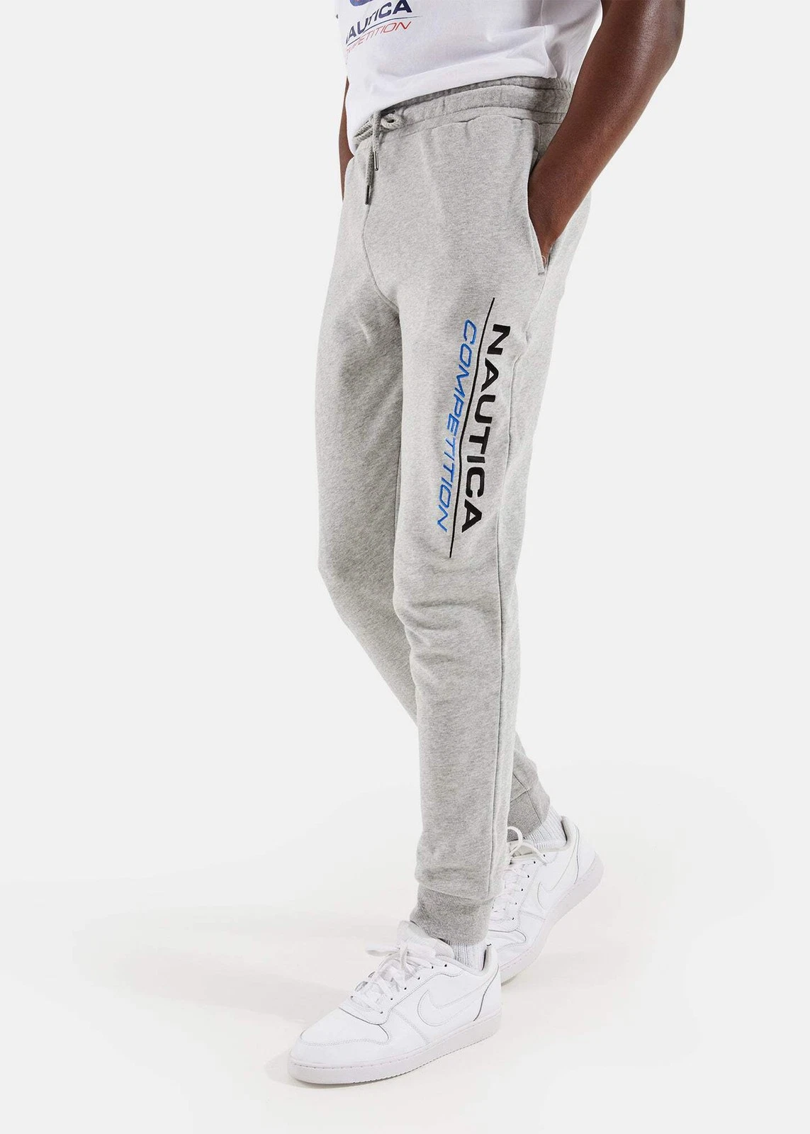 Nautica Competition Mens Joggers Fin 2 Jog Pant Grey Marl