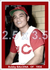 Bobby Balcena - 1956 Cincinnati Reds - choose a style - colorized print