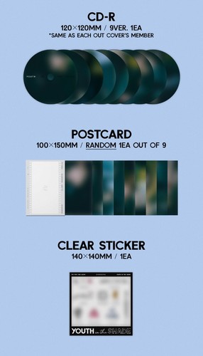 ZEROBASEONE - 1st Mini Album YOUTH IN THE SHADE Digipack version - 第 5/6 張圖片