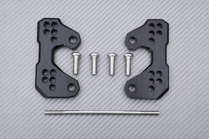 Plaques décalées de repose-pieds YAMAHA MT-03 en alliage CNC usiné haute finition