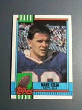 MARK KELSO 1990 TOPPS FOOTBALL Card # 196 C1981