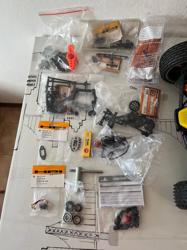 HPI BAJA 5B 1/5 rc car con motore montata 1:5 gas gasoline 23cc - Immagine 3 di 4