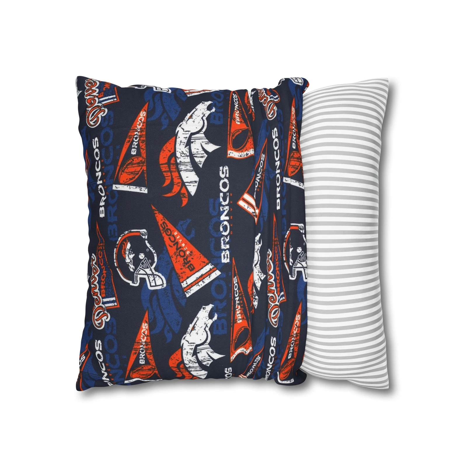 Denver Broncos Spun Square Pillowcase