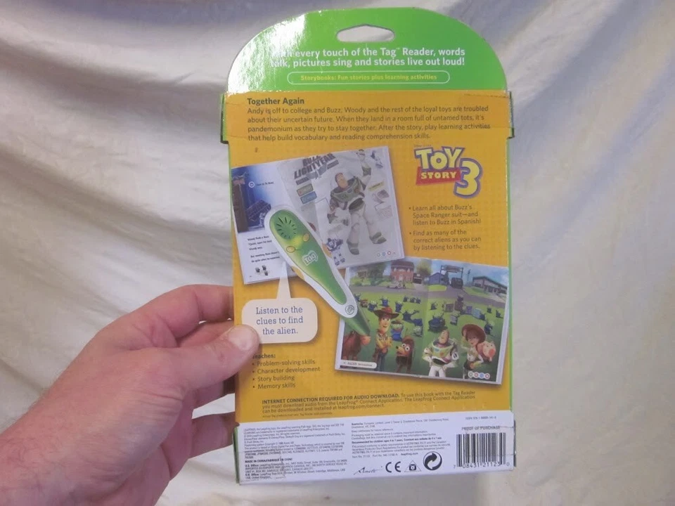 Leap Frog TAG Storybook Toy Story 3 Together Again - New - Image 2 of 2