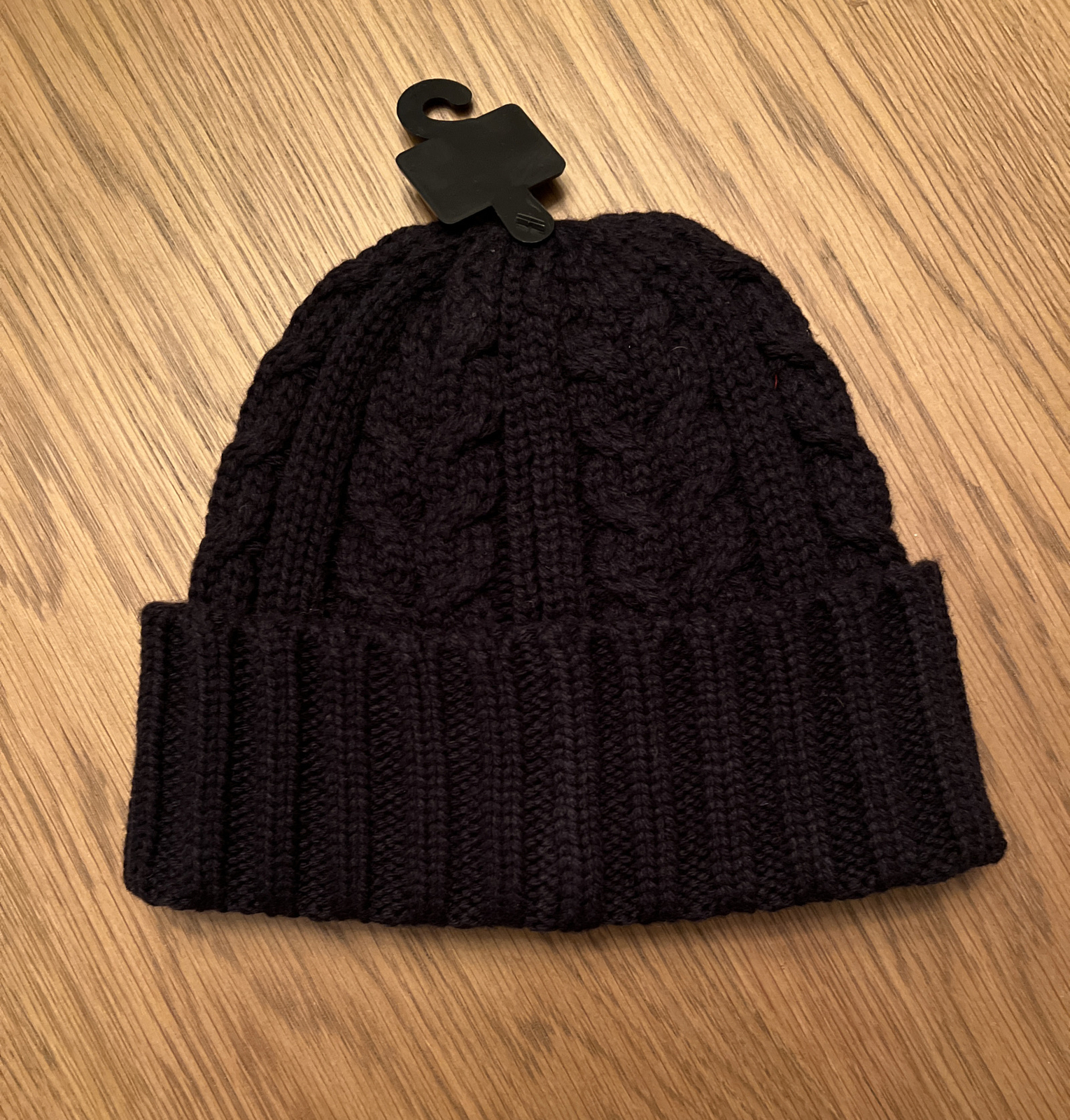 Cappello berretto nuovo con etichette polo Ralph Lauren uomo marino pony misto lana polsino misto lana cavo lavorato a maglia