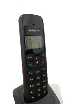 Medion MD43064 DUO DECT Schnurloses Telefon mit Mobilteilen 2er SET mit  Basis