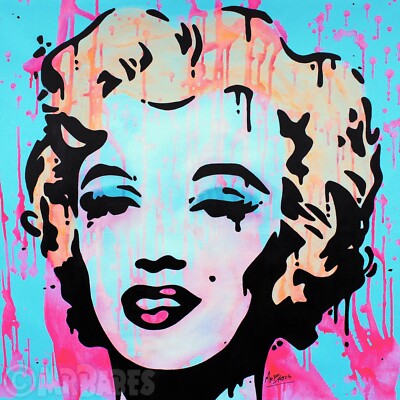 Marilyn Monroe (Andy Warhol Homage) - Original Pop Art Painting By Babes Kopp