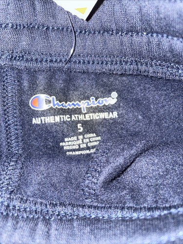 Champion Sweatpants Athletic Activewear Kids Navy Blue - Picture 2 of 3
