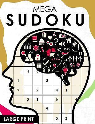 Mega Sudoku Large Print : Easy, Medium to Hard Level Puzzles for Adult ...