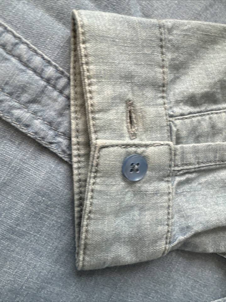 Oasis Dress Blue Faded Denim Effect Size 6 (fits Like 10/12) eBay