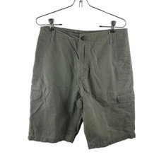 Y2K 1999 Vintage Levi's Dry Green Men's Utility Cargo Shorts Size 30
