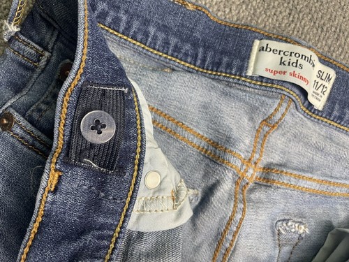 Abercrombie Kids Super Skinny Blue Jeans SLIM 11/12 - Picture 8 of 14