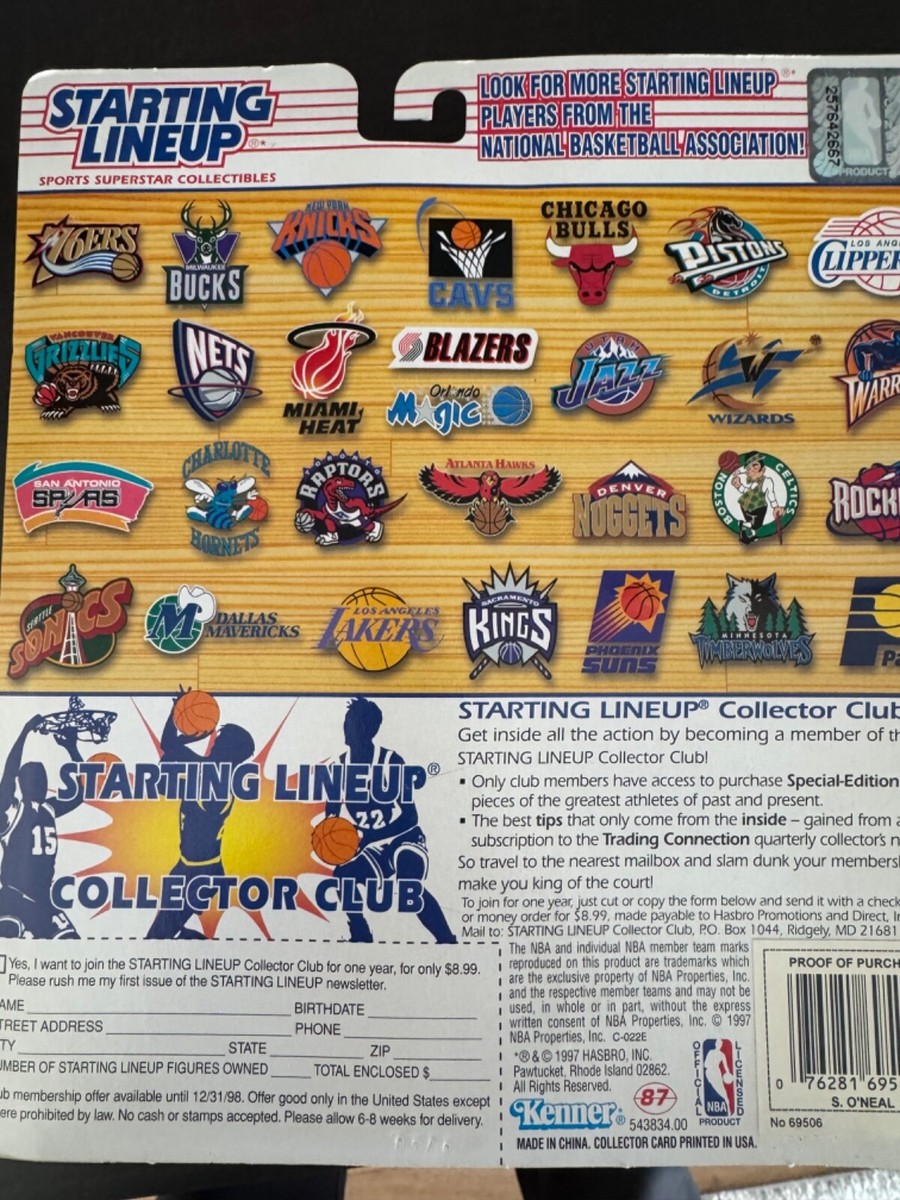 1997 Kenner Starting Lineup SLU Shaquille O'neal Los Angeles