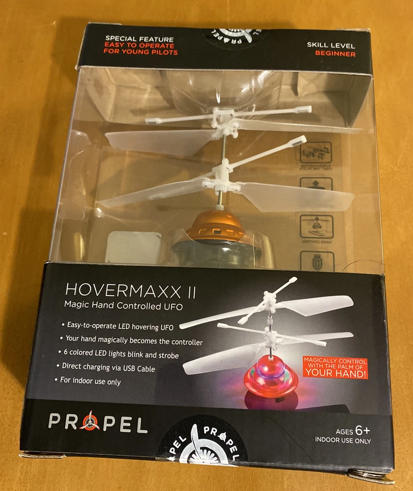 Propel Hovermaxx II Magic Hand Controlled UFO - 6 Colored LED Lights Indoor - Image 4 of 4