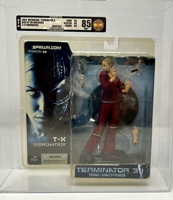 2003 T-X TERMINATRIX MCFARLANE TERMINATOR 3 RISE OF THE MACHINES AFA GRADE 85NM+