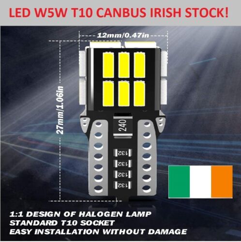 W5W T10 501 LED Bulb, OUSHI Canbus Error Free 194 2825 12V Extremely Bright 🤍 - Foto 1 di 4