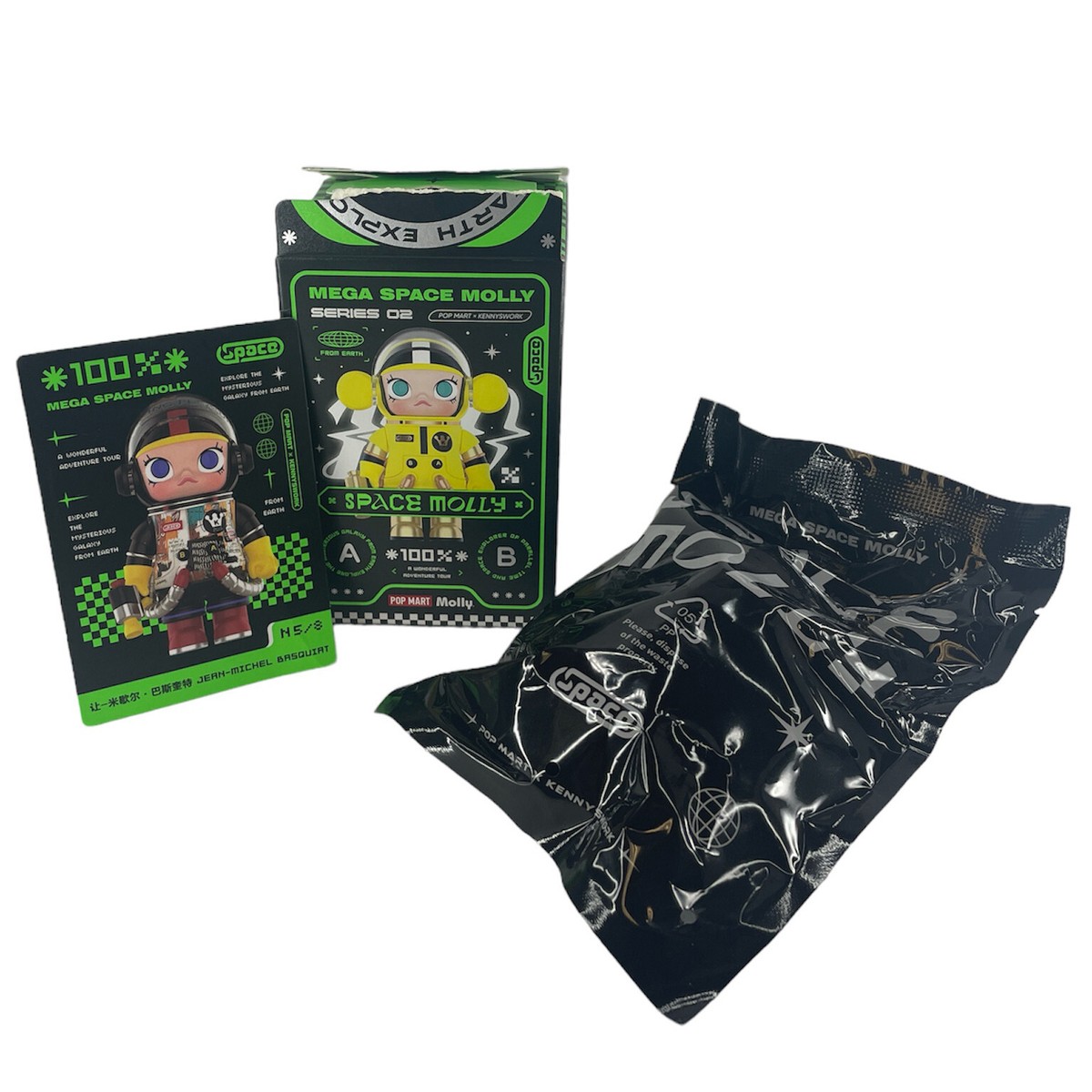 POP MART x Kennyswork Mega Space Molly 100% Series 2 Jean-Michel