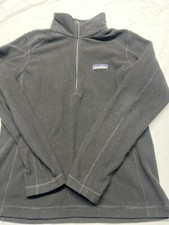 Patagonia Women's Micro D 1/4-Zip Pullover Black Size Small STY25420