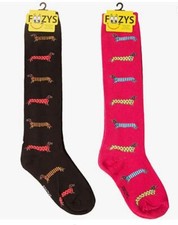 Dachshund in Sweaters Socks Knee High Novelty Dress Casual SOX Foozys 2 Pair