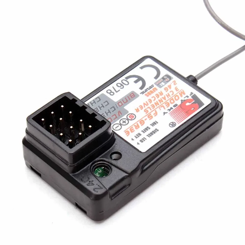 Flysky FS-GR3E verbesserter3-Kanal 2.4G Empfänger für GT3B GT2 GT3C I4 T6 Sender - Bild 4 von 4