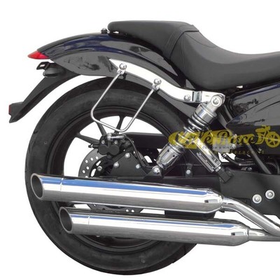 Telaietti Spaan cromati borse laterali AJS Motorcycles Highway Star-MITT-Romet