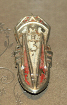 MVZ В-114 Bicycle Head Badge USSR Minsk Bicycle factory 1958