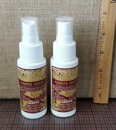2 bottles (Total 4oz)- Stonetech Polish -Mirror Image Natural Stone Spray Polish