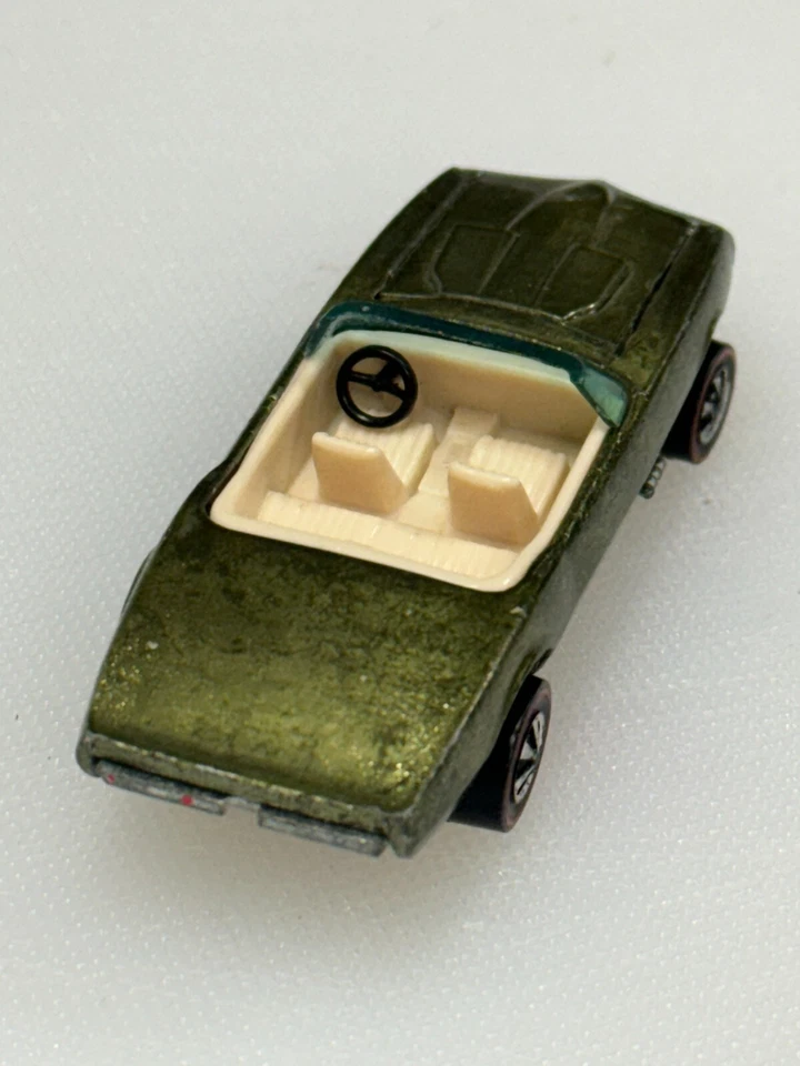 Hot Wheels REDLINE 67 CUSTOM FIREBIRD - Oliva con Interior Blanco MUY BONITO HK Coche Foto 3 de 4