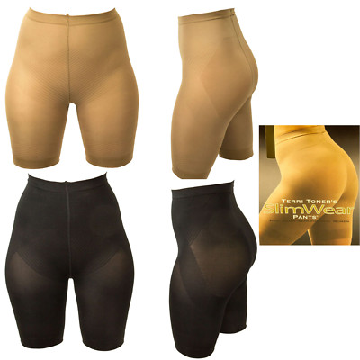 Terri Toner's Shapewear Slimwear Hi-Rise  51800 Black Nude Large X large 