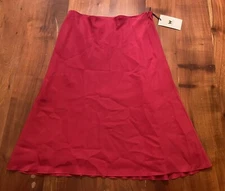 W BY WORTH “Beet Red” Flared Skirt Fully Lined Side Zip Sz 4 -NWT