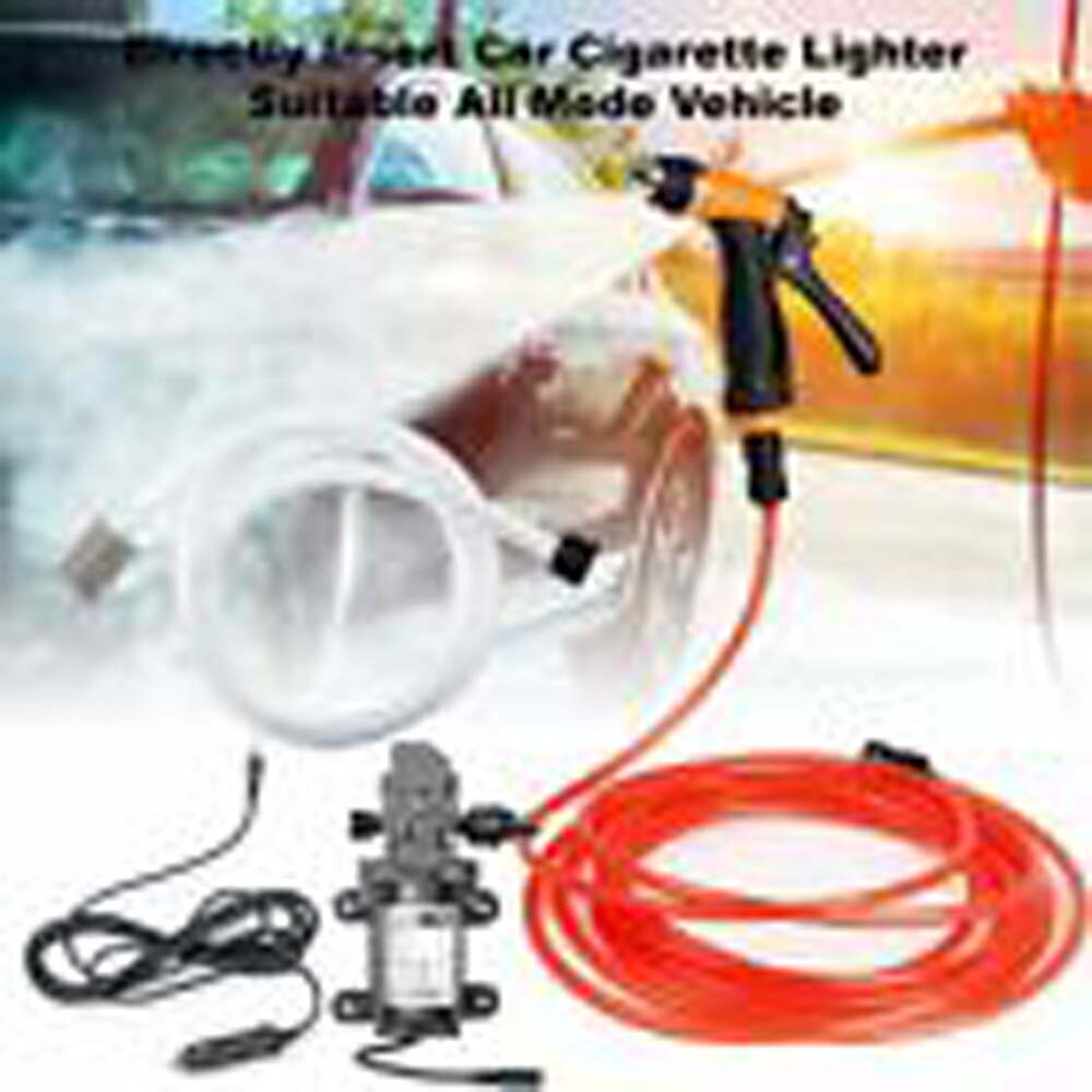 cigarette lighter pressure washer Portable 12V Jet Spray Car Wash Washer Gun High Pressure Electric Water  Pump Kit