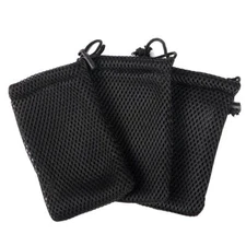 3Pcs Nylon Mesh Drawstring Pouch Digital Storage Bags Data Cable Pouch