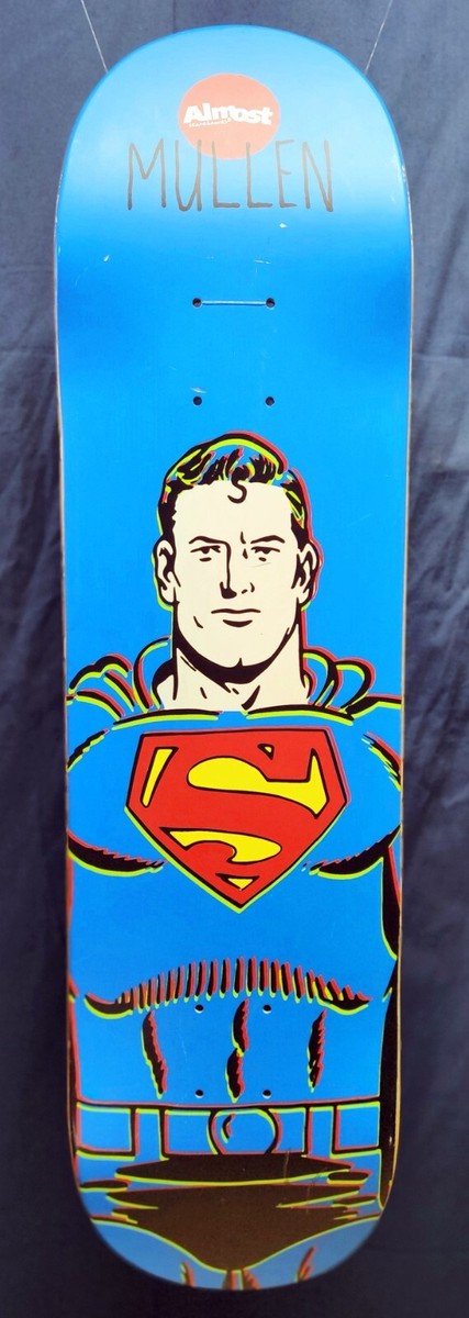 スケボー　Almost Mullen オルモストスケートボード スーパーマン RARE Rodney Mullen Superman Almost DC Comics Skateboard Deck