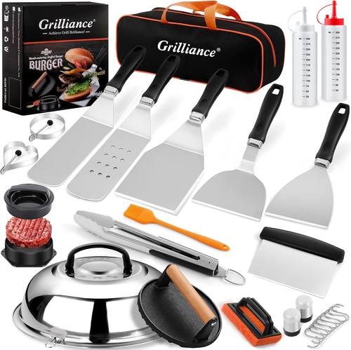 27Pcs Griddle Accessories Kit for Blackstone, Professional Hibachi Flat Top Gril