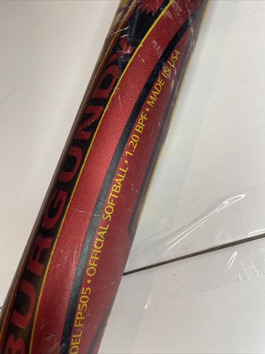 Louisville Slugger TPS Burgundy Fastpitch Softball Bat 33"/22oz Model FP505 - Picture 5 of 9