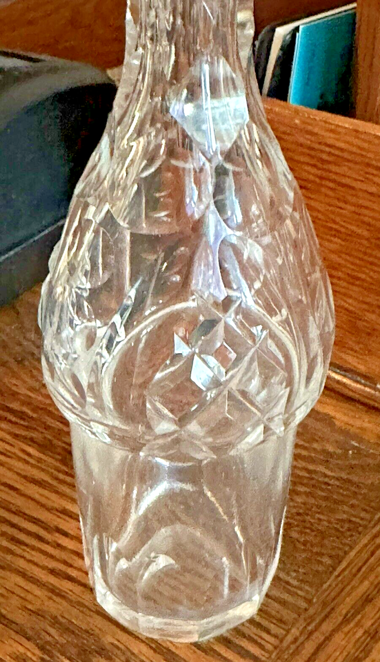 2 Old Antique Glass CASTOR SET CRUET BOTTLES Oil/Vinegar eBay