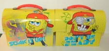 SpongeBob SquarePants Carry All Workman's Tin Tote Lunchbox Style C NEW