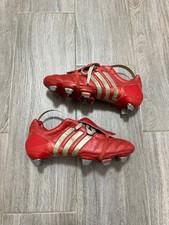 Adidas Predator Mania SG Red Leather Elite Soccer Cleats Football Boots US7.5