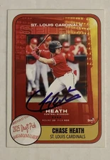 Chase Heath SIGNED Custom Baseball Card AUTO St. Louis Cardinals Drafted 2025 A