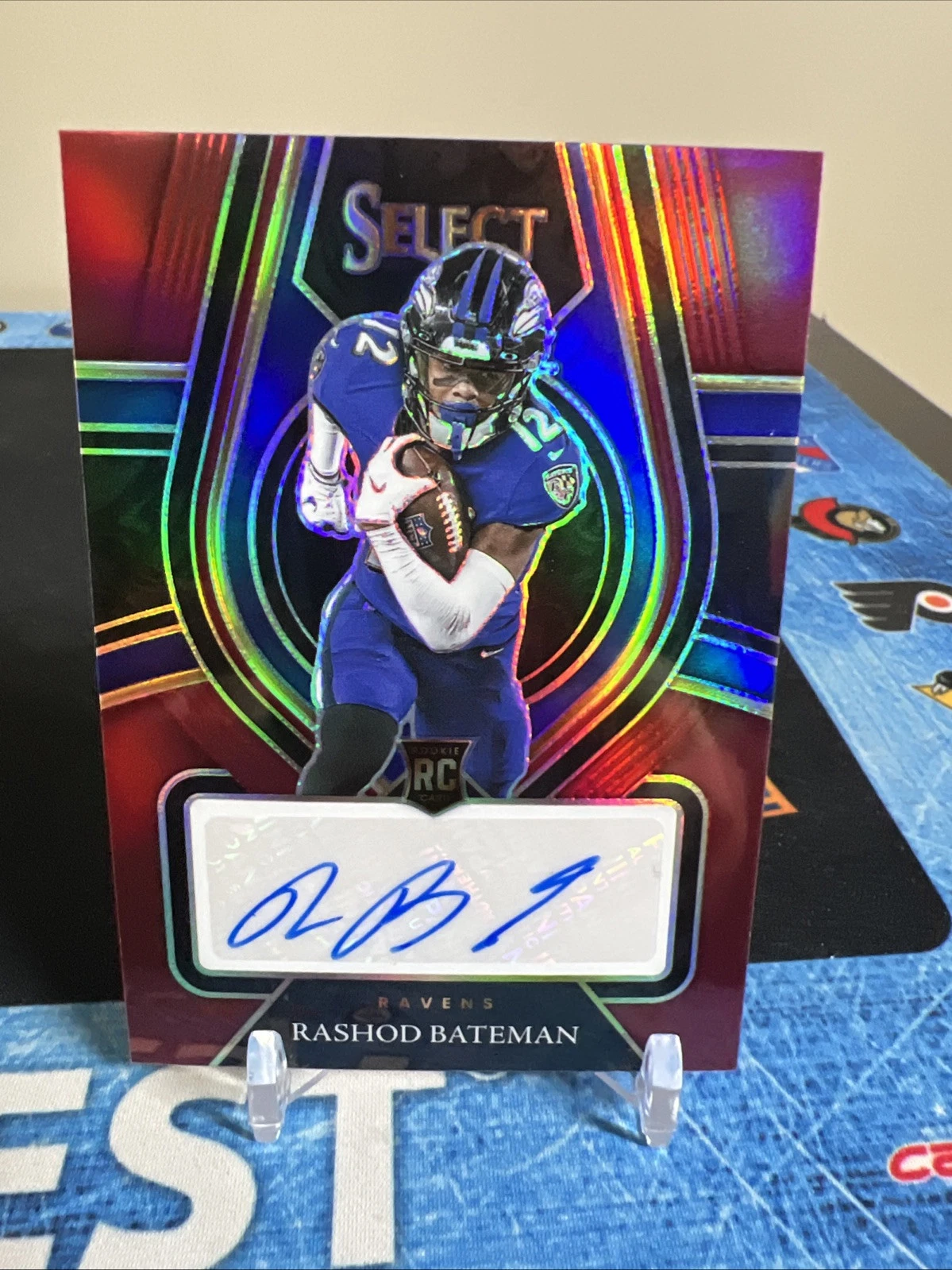 Rashod Bateman Panini Select Rookie Signatures #RSRBA Maroon Prizm