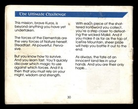 Ironsword: Wizards & Warriors II (Nintendo NES) *SOLO MANUALE - LEGGI*