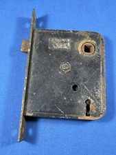 C.1920 YALE Junior Mortise Lockset, Spindle Tested & Working, No Keys