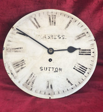 12in Antique Fusee Clock Movement & Dial