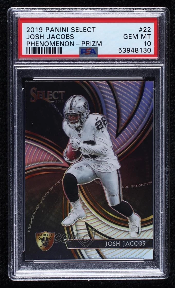 Josh Jacobs Panini Select Phenomenon #22 Prizm