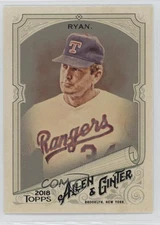 2018 Topps Allen & Ginter Hot Box Nolan Ryan #124 HOF 8nf